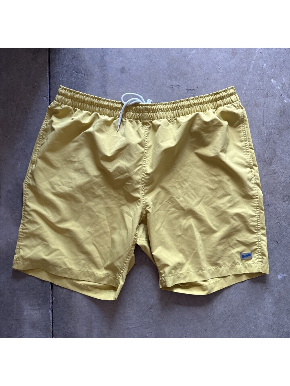 Men’s Swim Trunks Shorts 2XL Yellow Drawstring Beach Lined Duluth Trading [COPY]